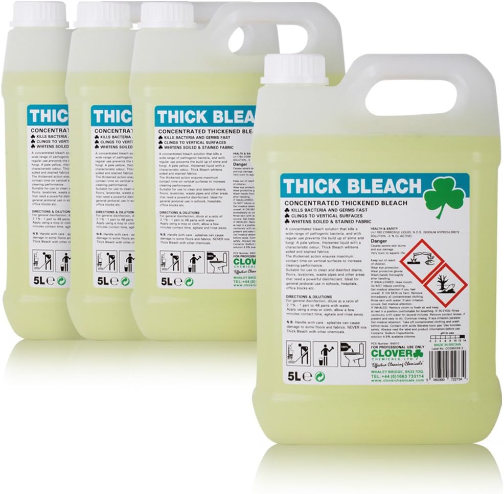 TheChemicalHut Thick Bleach. A concentrated professional bleach solution that kills a wide range