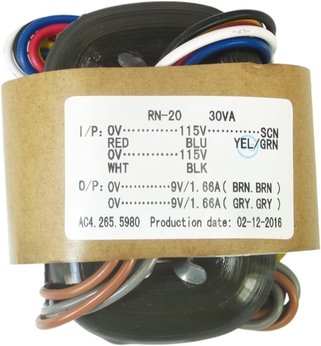 R-Type Power Transformer 30W 9V × 2 R Cow Audio Transformer Copper Wire 115V-115V