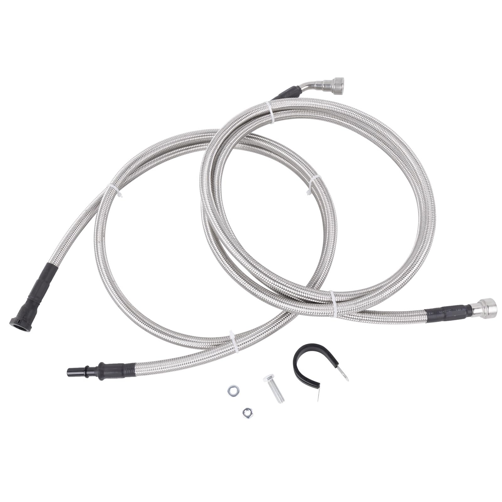Hemipors 819-814 Flexible Stainless Steel Braided Fuel Lines Compatible with Chevy Silverado 1500 2500 HD 2007-2014 Tahoe GMC Yukon Sierra 1500 75 PSI