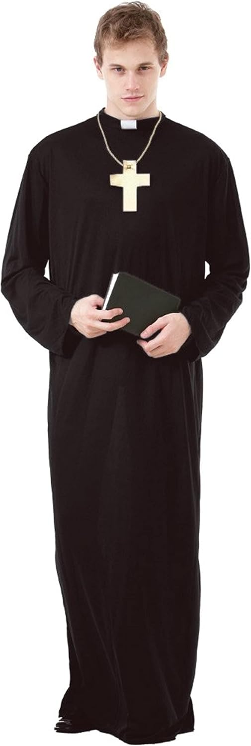 Disfraz de Sacerdote Rezerful para hombre Batas de pastor monje santo multicolor XXL