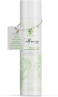 Fellglück Sensitiv Hundeshampoo - Für alle Hunde und Welpen, 100% natürliche Fellpflege gegen Juckreiz, Fellglanz, Fellpflege & bessere Kämmbarkeit, 250 ml + neues E-Book Golden Pets product image