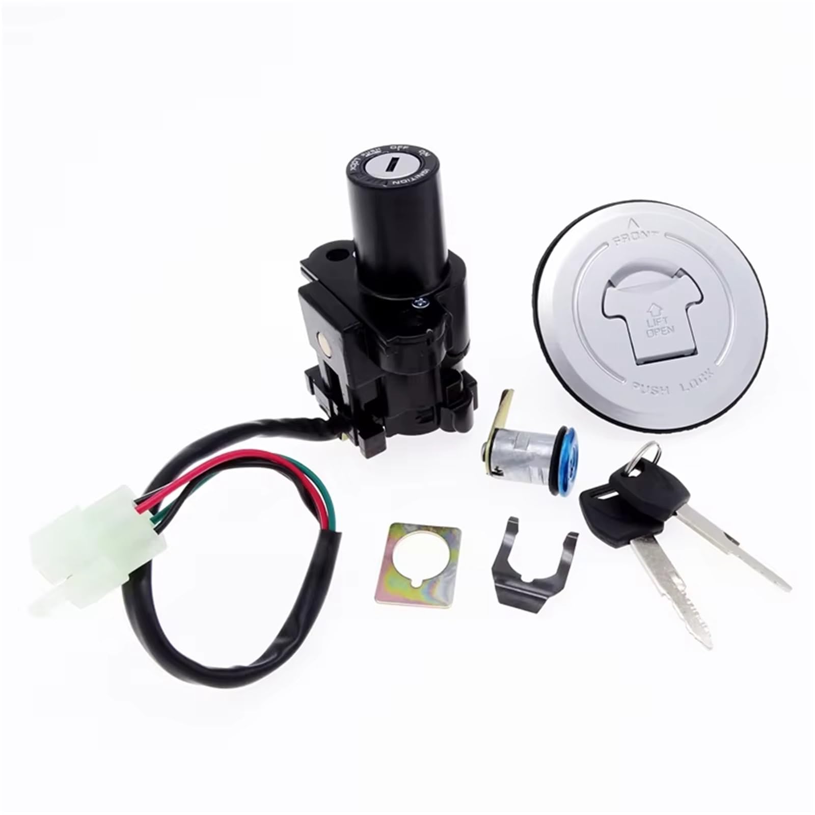 per CBR 600RR per CBR600RR 2003-2006 Interruttore di Accensione Tappo Serbatoio Carburante Coperchio Serbatoio Carburante Serratura Sella Interruttore Accensione