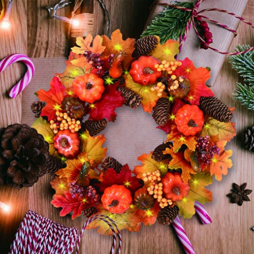 Ghirlanda autunnale 40 cm autunno foglia d'acero