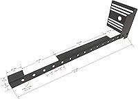 Vista 9 de Tech Team #928 Kit de soporte de extensión universal extra largo para estribo/cabecero, acero resistente, placas de montaje de gran