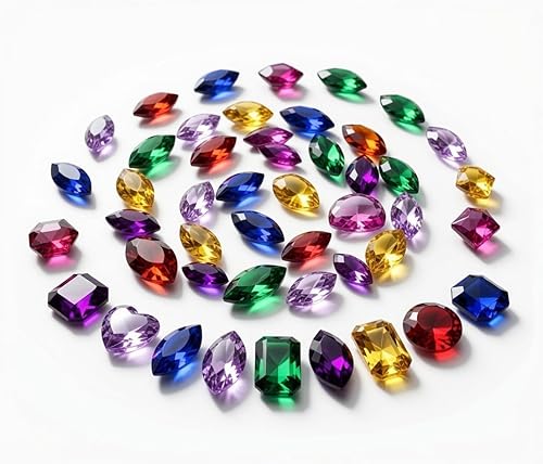 Paquete de 200 joyas acrílicas jumbo, ideales para decoraciones de fiesta pirata o botín del cofre del tesoro