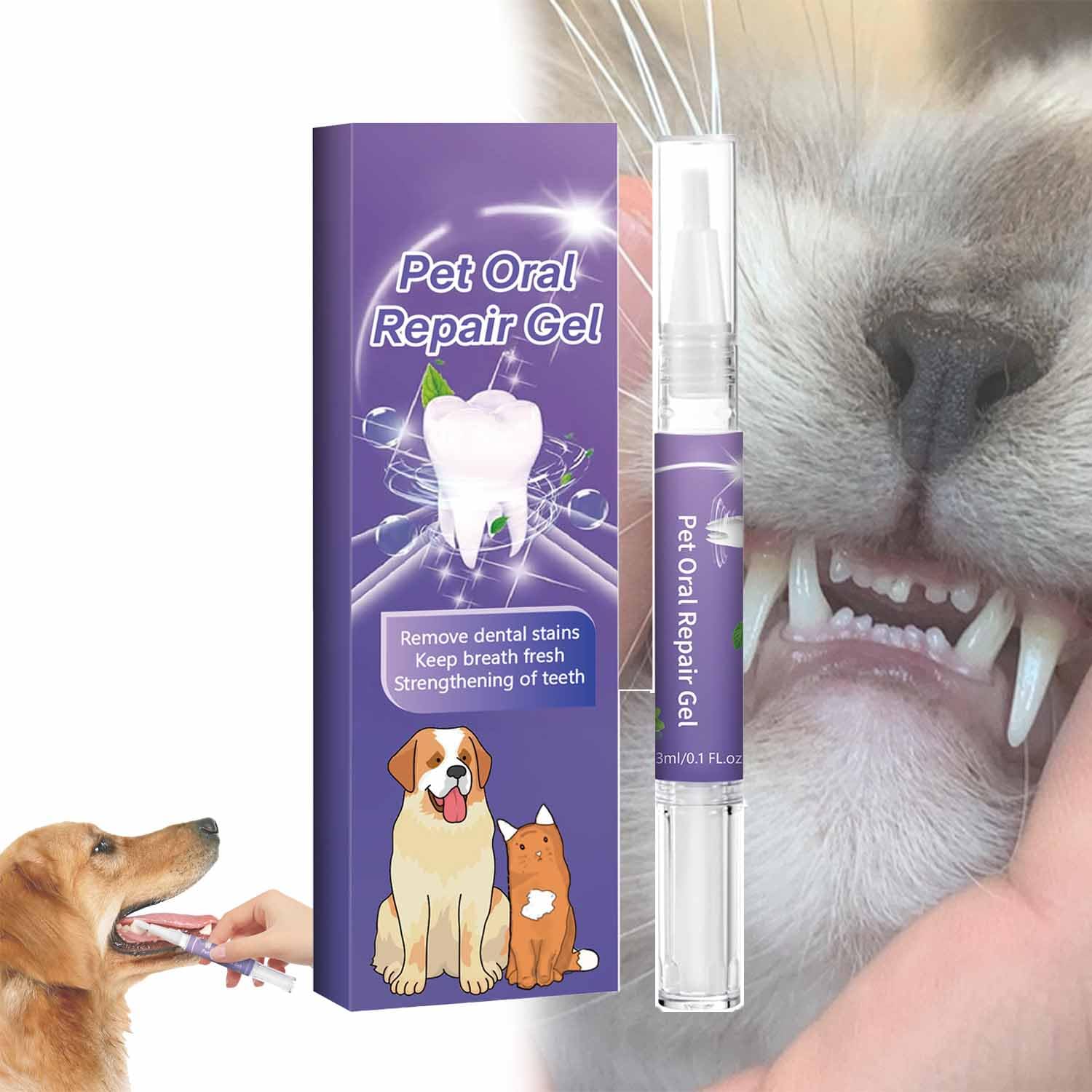 Lettucepets Dog Toothbrush, Lettuce Pets Oral Repair Gel Pen for Dogs (1)