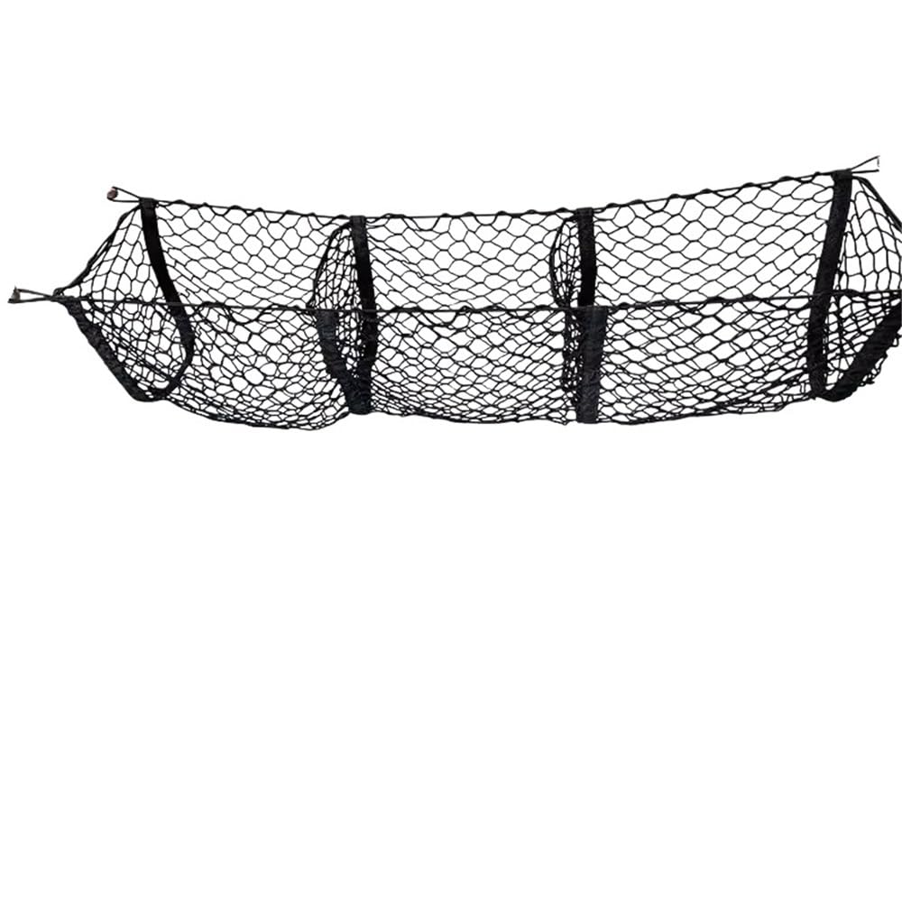 Rete Elastica per Bagagliaio Organizer per SUV per Pick-up Furgone Rete Portaoggetti Tasca Organizer(3 Pockets 150x30cm)