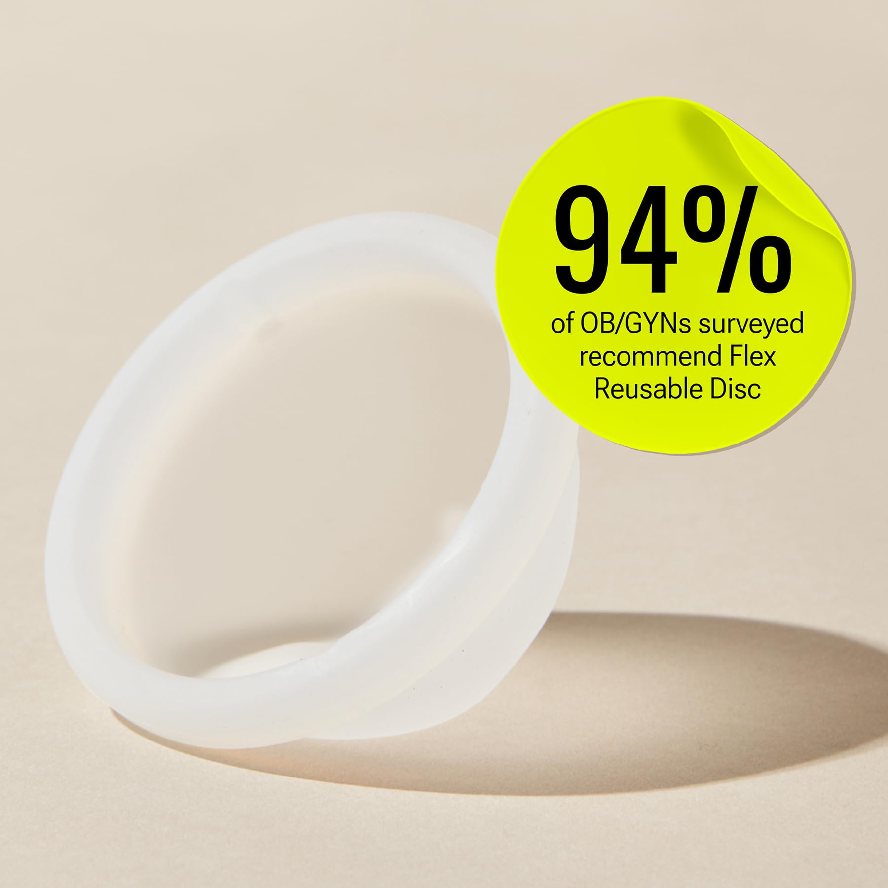 Flex Reusable Disc & Flex Daily Liners (50 Count) Bundle | Beginner-Friendly Tampon Alternative | Unscented | Disc Capacity of 6 Super Tampons