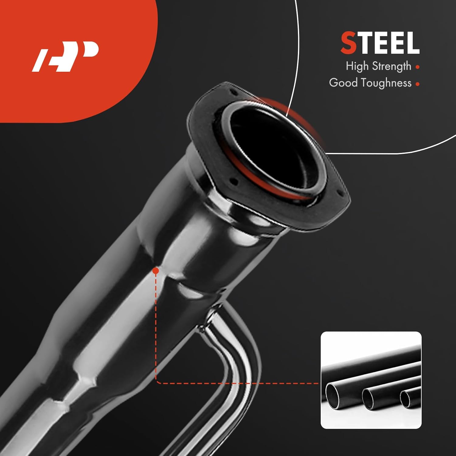 A-Premium Fuel Tank Filler Neck Pipe Hose Compatible with Chrysler Concorde 1993-1997, LHS 1994-1997, New Yorker 1994-1996 & Dodge Intrepid 1993-1997 & Eagle Vision 1993-1997