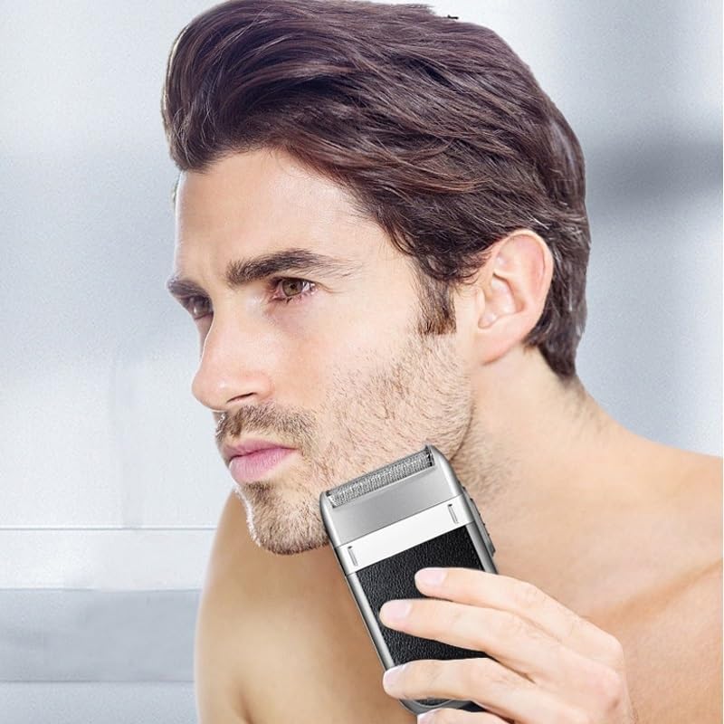 Rasoi elettrici per uomo Ricaricabile 100-240V Cavo Cordless Potente rasoio elettrico per uomo Barba facciale Rasoio elettrico Testa calva Macchina da barba
