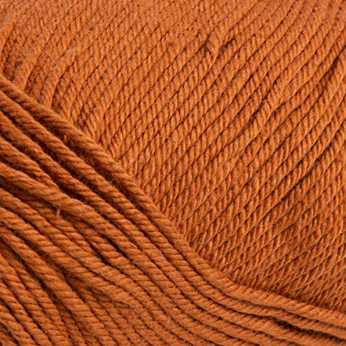 Image of Knit Picks Dishie Brown Worsted Weight 100% Cotton Yarn for Crocheting | 100g of solid colored yarn in Sunbaked color for dishcloths, machine washable.