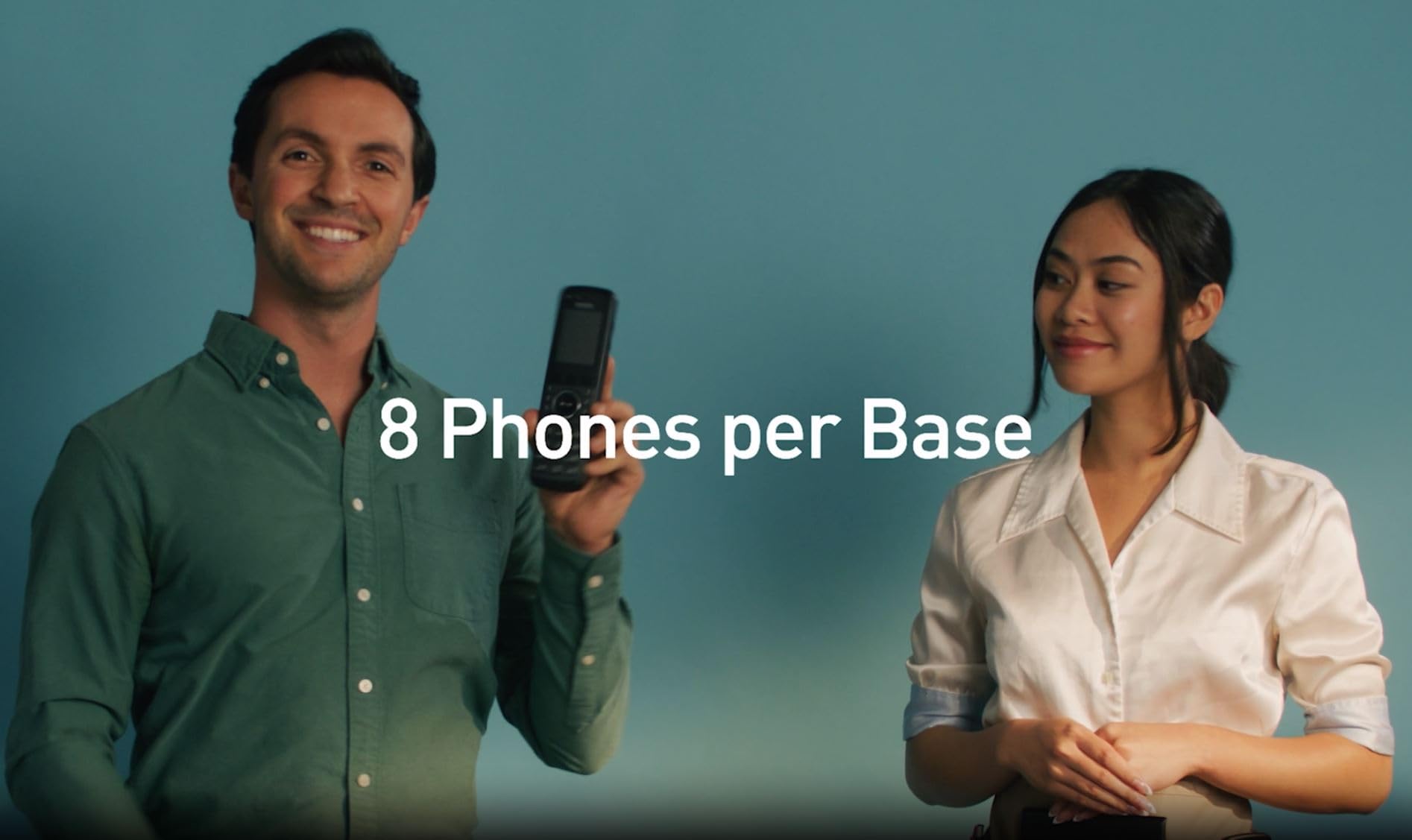 Snom M500 DECT Base Station - Cellule Double Évolutive Jusqu'à 8 Appels Simultanés, Mises À Jour sans Fil, Prend en Charge Les TéLéPhones Fixes sans Fil M55 Et M58