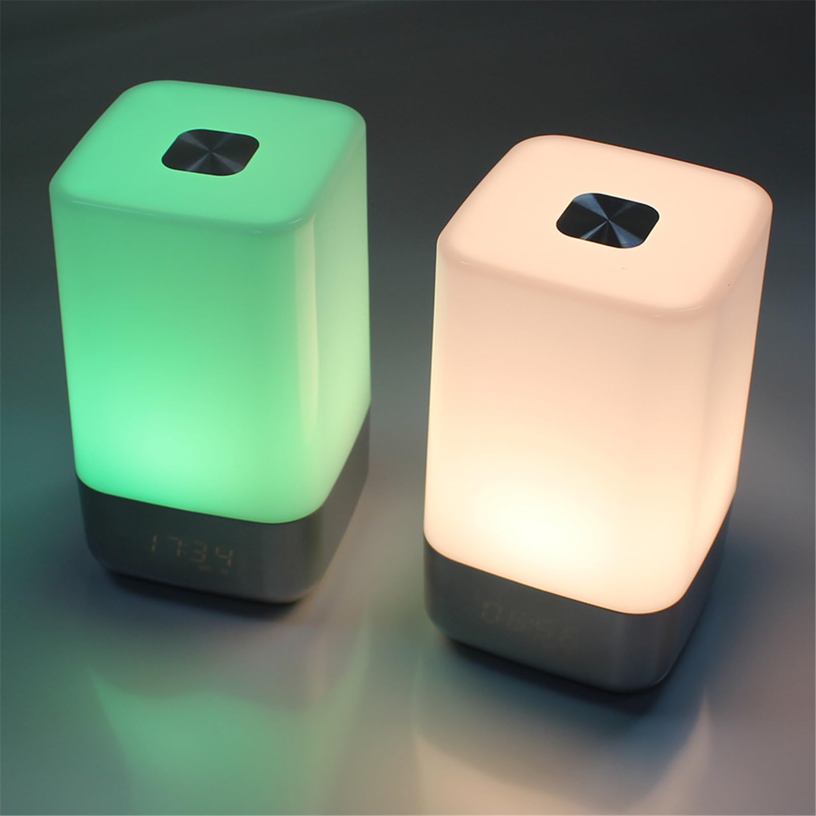 Lampada senza fili dimmerabile a LED touch per camera da letto, illuminazione d'atmosfera, simulazione dell'alba e risveglia, simulazione naturale del tramonto