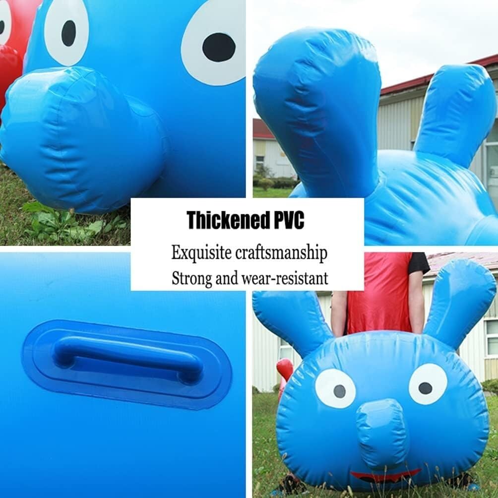 gry integracyjne, Gry na świeżym powietrzu grupy IEOWY zespołowe, nadmuchiwany sprzęt do zabawy, zabawne gry dla małych dzieci, zabawki ćwiczeń(Blue,Adult-5adult)