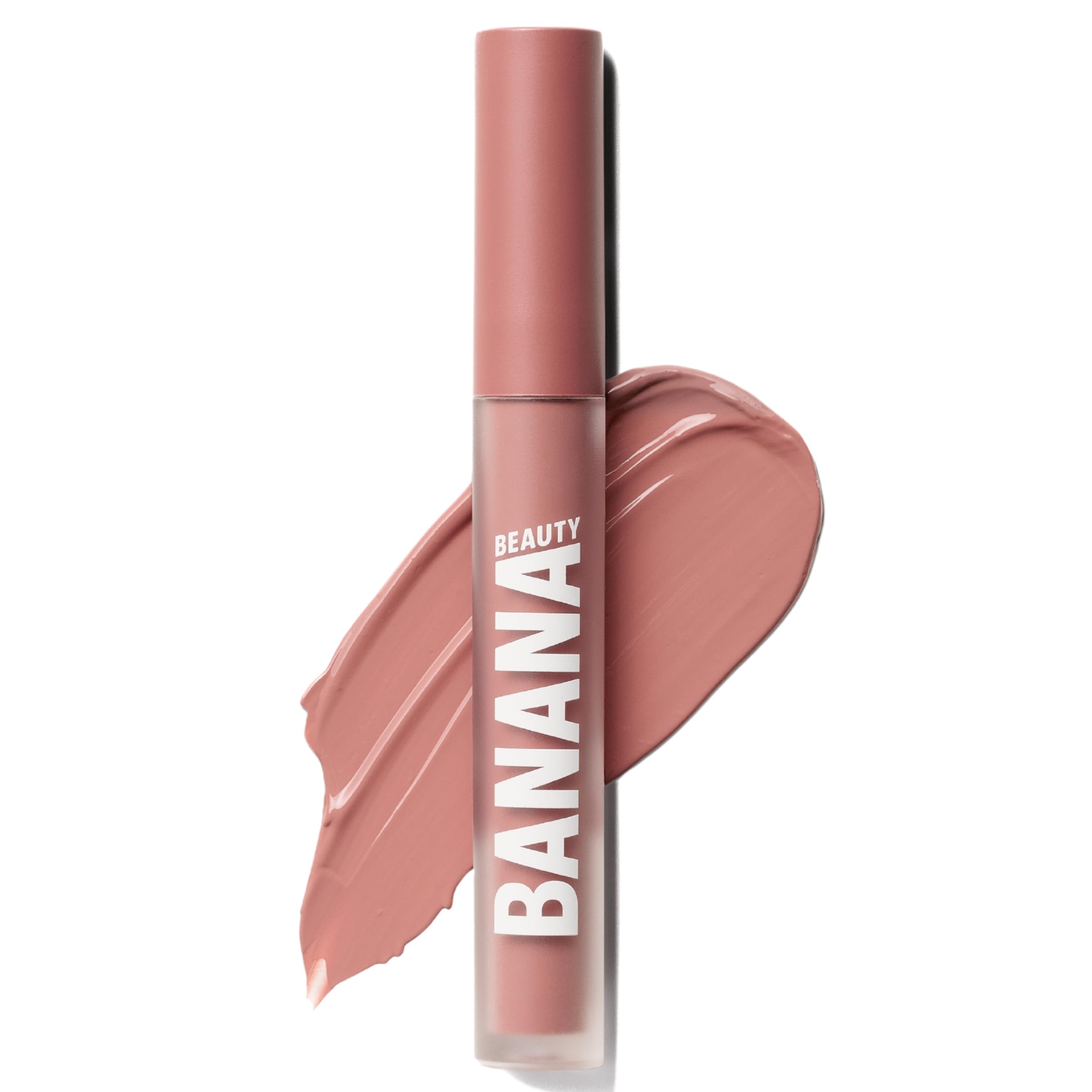 Banana Beauty Semi Matte XOXO Liquid Lipstick mit 10h Halt – Lippenstift für volle Lippen – Schutz vor Austrocknen & intensives Volumen – Lippenstift Matt mit altrosa Unterton