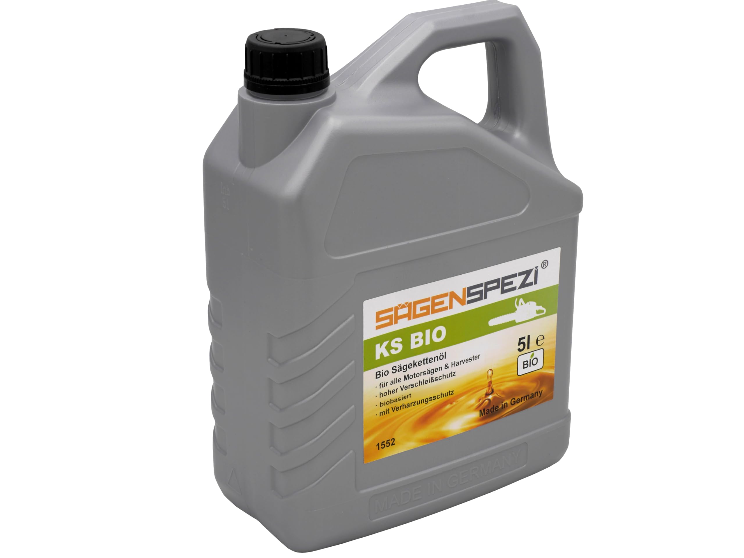 4x5 Liter Sägenspezi KS BIO Säge-Kettenöl Haftöl Bioöl für Motorsägen (insgesamt 20 Liter)