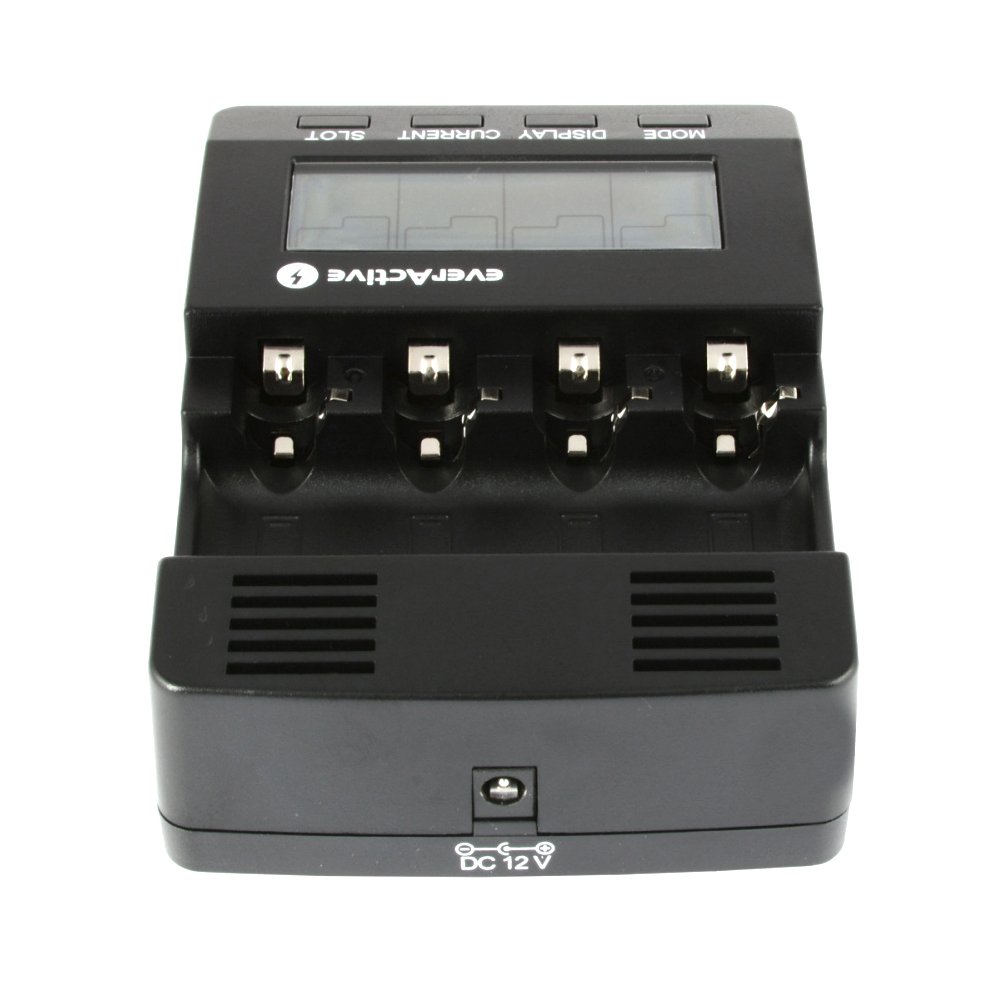 EverActive – nc-3000 – Chargeur de Piles AAA R03, AA R6, Ni-MH/Ni-CD Écran LCD