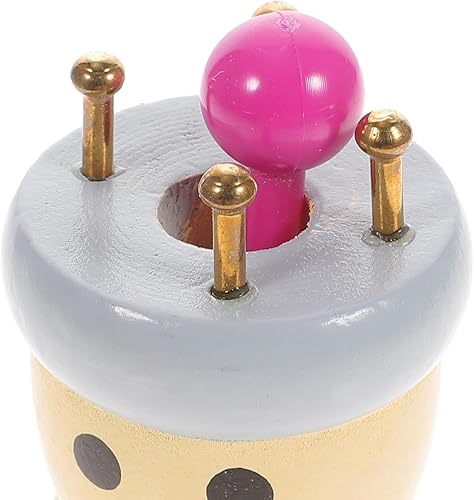 Miniatura 9 de Hilado de madera para tejer con aguja, 4 clavijas, carrete de tejer con cuentas, fabricante de joyas, manualidades, herramientas de aguja de tejer