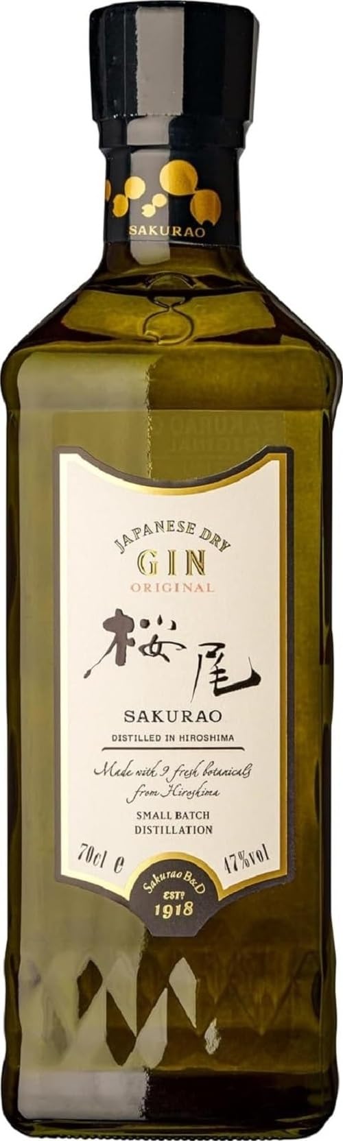 Sakurao Japanese Dry Gin ORIGINAL 47% - 700 ml in Giftbox