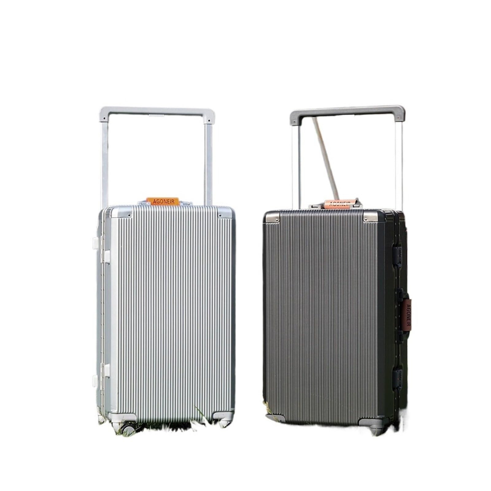 Sensore di velocità delle ruote da 50,8 cm, 55,9 cm, 61 cm, 61 cm, 66 cm, telaio in alluminio, trolley con portabicchieri, sensore di velocità delle ruote anteriori (grigio, 55,9 cm)
