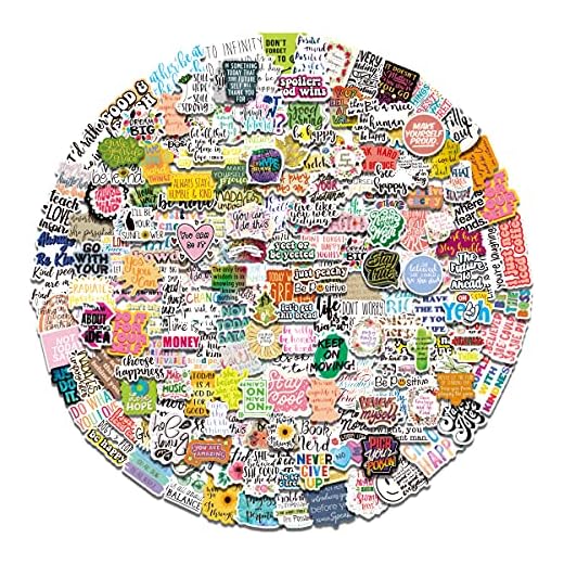 200Pcs Inspirational Stickers,Vinyl Waterproof Stickers for Laptop,Water Bottles,Phone, Vinyl Inspirational Stickers for Teens, Students,Teachers,Employees (Inspirational 200pcs Stickers)