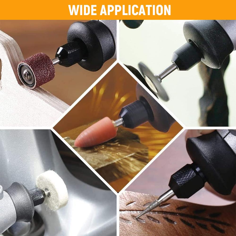 Hoteche Kit di 418 utensili rotanti universali multiuso per artigianato, taglio, lucidatura, incisione e lavorazione del legno fai da te