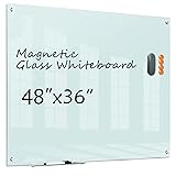 Glass Dry Erase White Board 48x36 Frameless