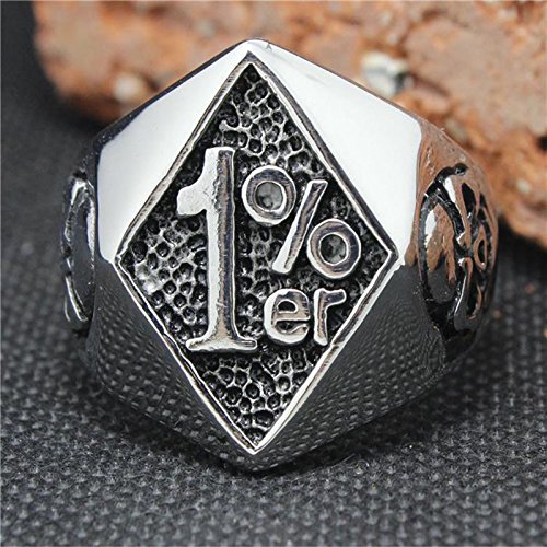 Image of Genuine Stainless Steel Ring Jewelry for Men Fashion Punk Biker Skull Rings