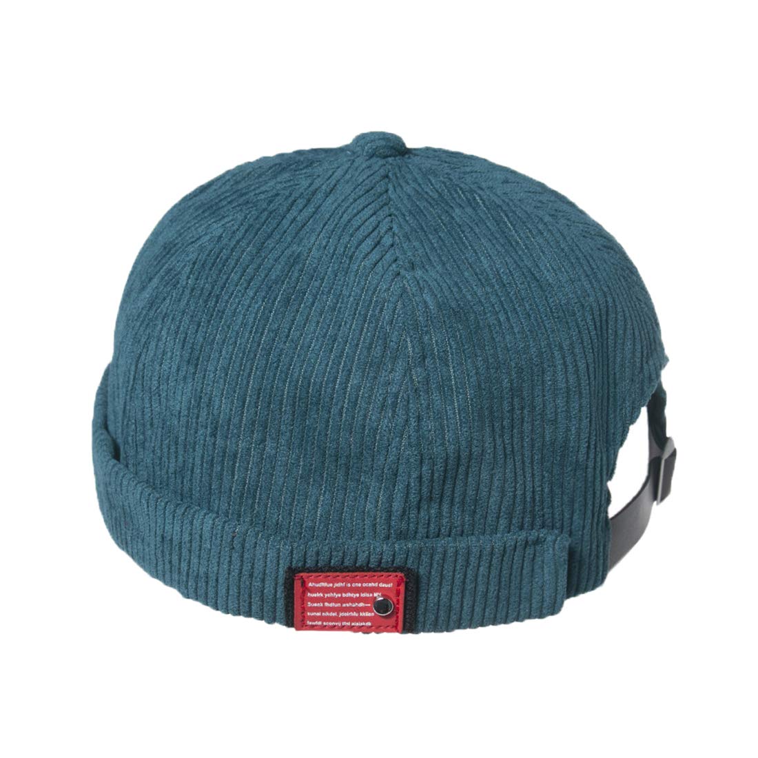 Bonnet Urbain Style Docker En Velours Côtelé - Unisexe, Réglable, Couleur Rouge | Neuf Avec étiquettes