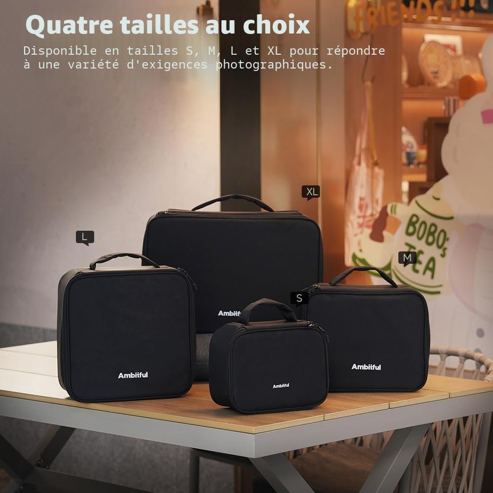 Ambitful Sac de Transport Zoom P7 pour équipements Photo de Grande capacité, étui Multifonction pour Mini Drone et Accessoires, avec éponge épaisse et Couche intérieure