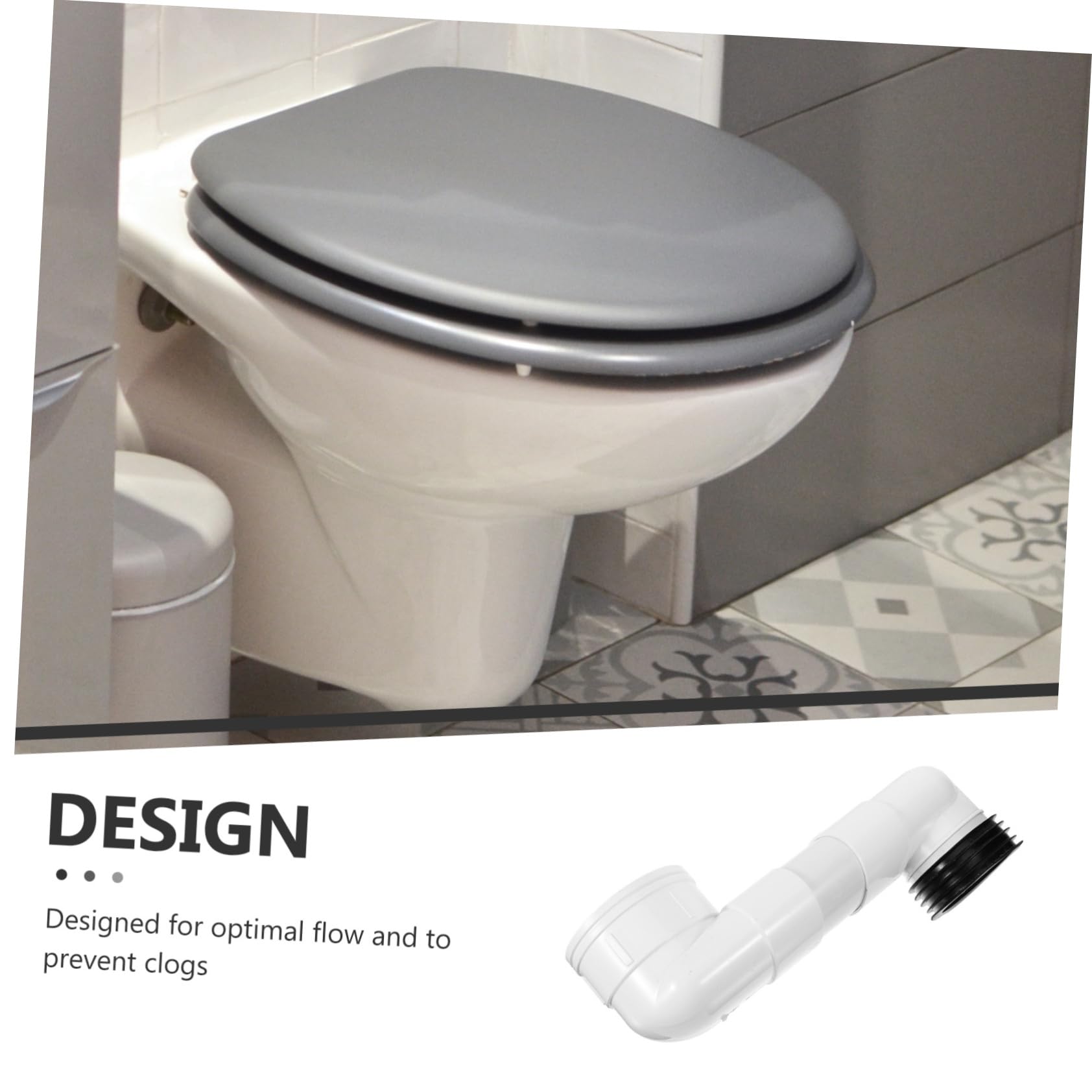 Dispositivo Massima tra Fori di 10cm in Pvc di Spostamento Wc Regolabile Adatto per Uso Commerciale Installazione