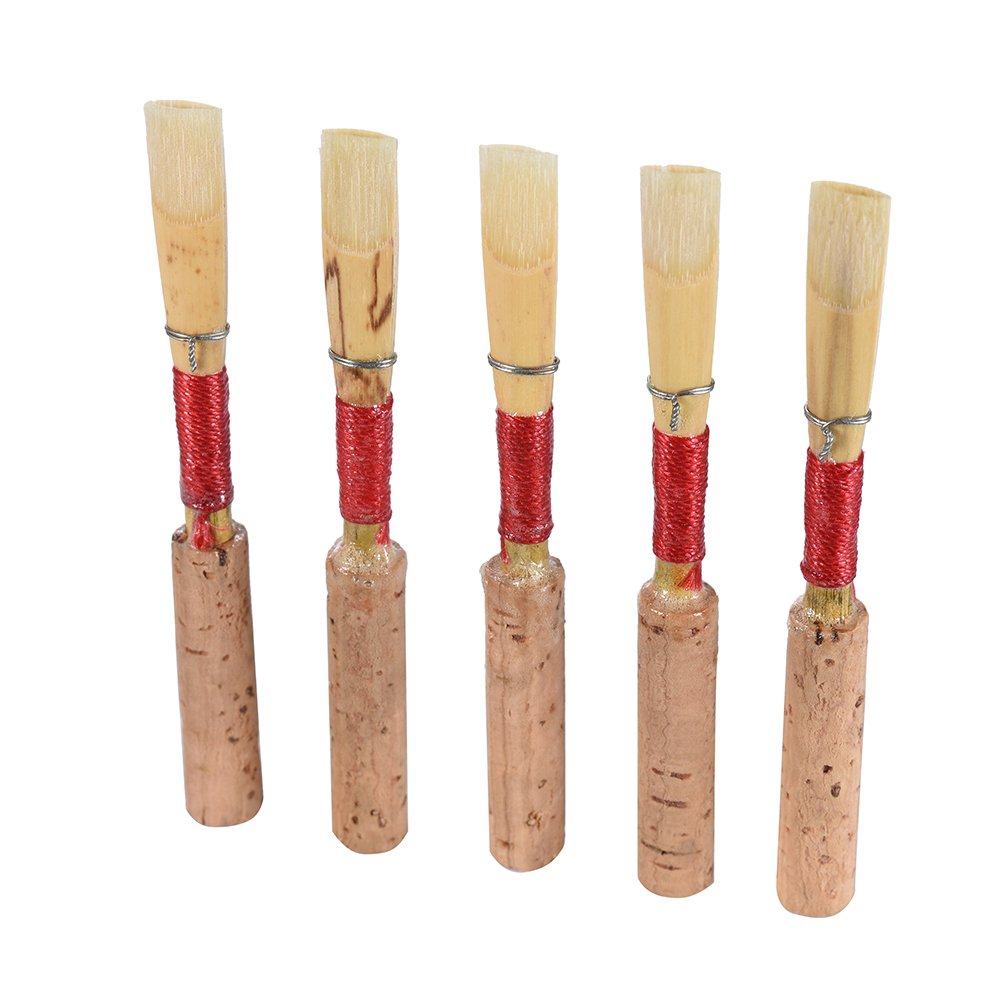Cañas para Oboe Calidad de Sonido Profesional para Instrumentistas de Oboe, Paquete 5 con Estuche Plástico un Almacenamiento y Transporte Convenientes