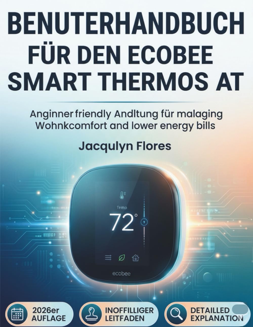 BENUTZERHANDBUCH FÜR DEN ECOBEE SMART-THERMOSTAT: Anfängerfreundliche Anleitung für mehr Wohnkomfort und niedrigere Energiekosten.