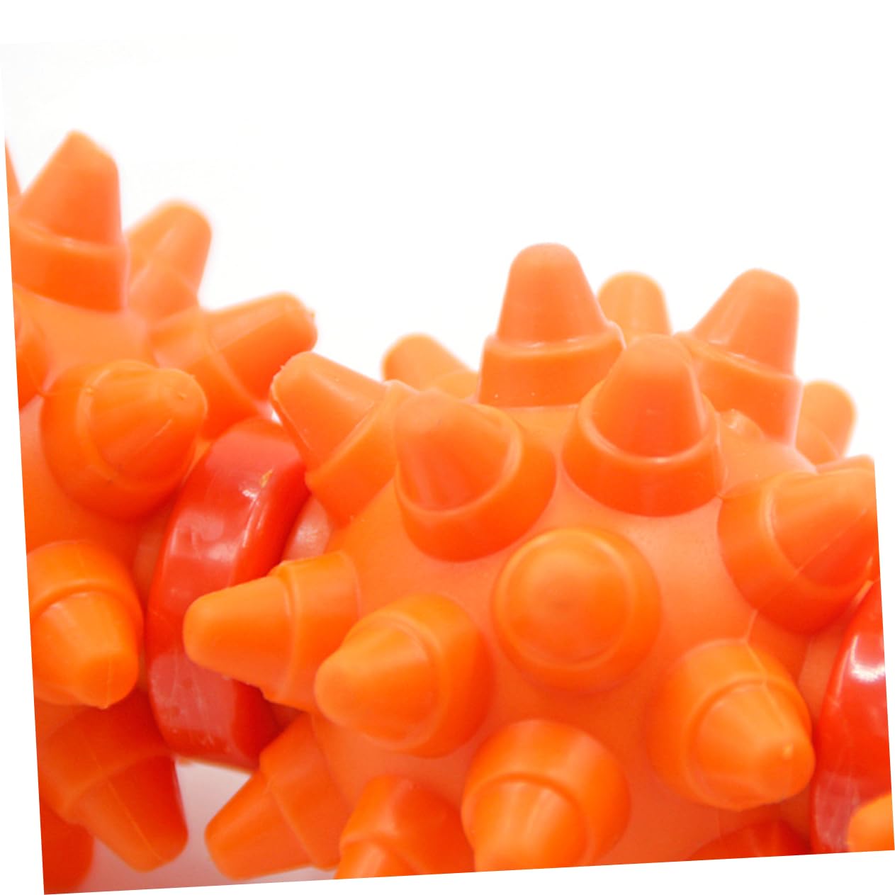 Rodillo de Masaje Muscular de Yoga Naranja Tpr Pvc Portátil | Recuperación Muscular, Uso y Espalda, Diseño Compacto para Llevar en Bolsa Color Aleatorio
