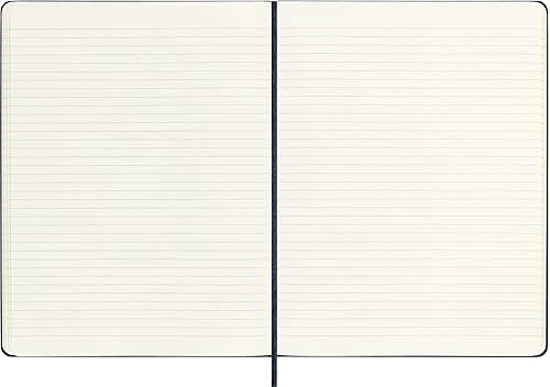 Miniatura 5 de Moleskine - Cuaderno clásico XL, a rayas, azul zafiro, tapa dura (8055002855129)