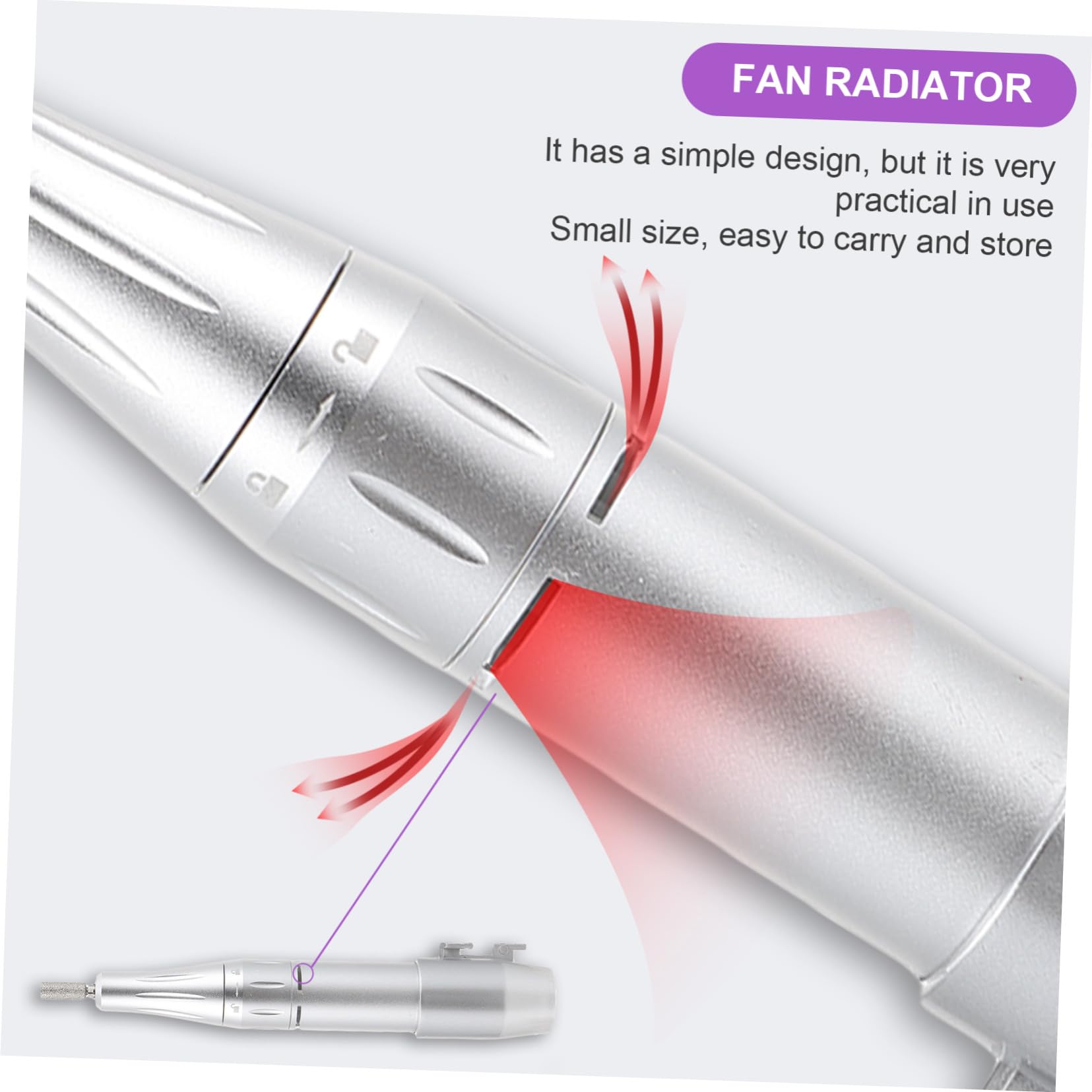 Ipetboom Penna Per Trapano Per Unghie Ricaricabile, Lima Elettrica Per Manicure e Pedicure, Strumento Per Lucidare Unghie Gel e Acriliche Usb Silenziosa Per Uso Professionale e Domestico