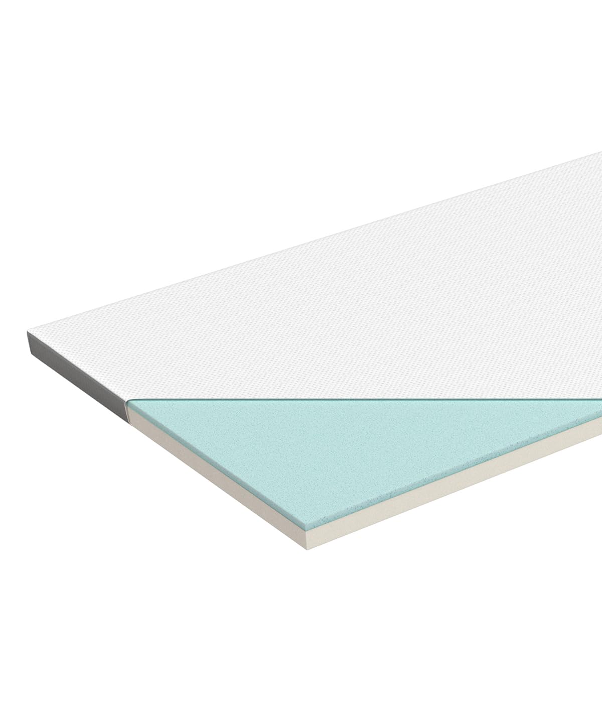 eazzzy Topper Trend - Colchón de 5 cm de Altura, Transpirable, Espuma con Memoria, Apto para alérgicos, con Funda extraíble, 180 x 200 x 5 cm