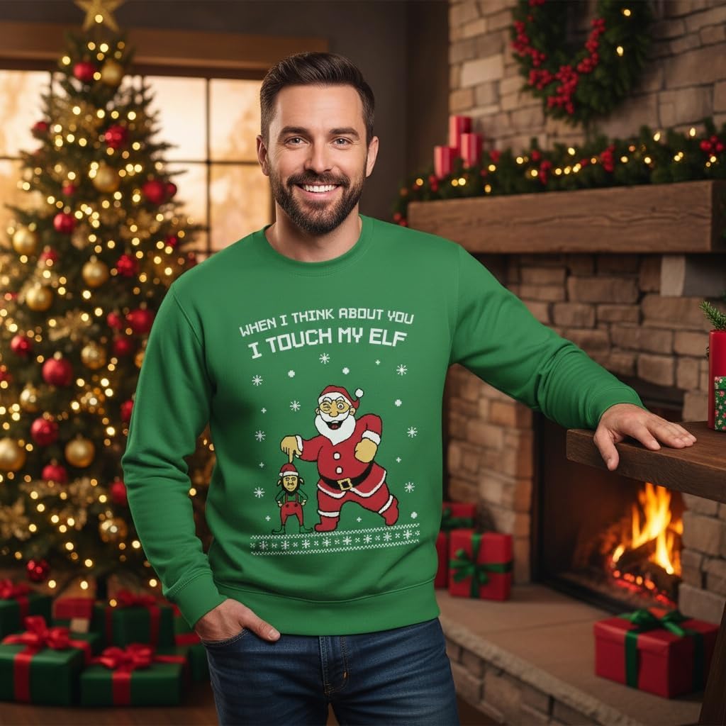 Tstars Birthday Boy Jesus Sweatshirt - Mens Ugly Christmas Sweater Style Xmas Holiday Pullover for Party or Events