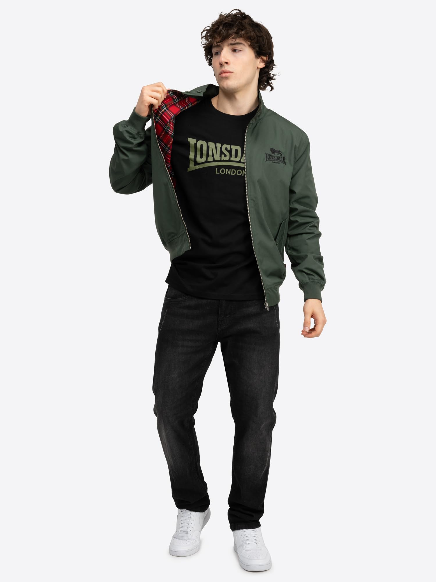 Lonsdale Bluzka Mężczyźni Herren Jacke Schmale Passform Classic