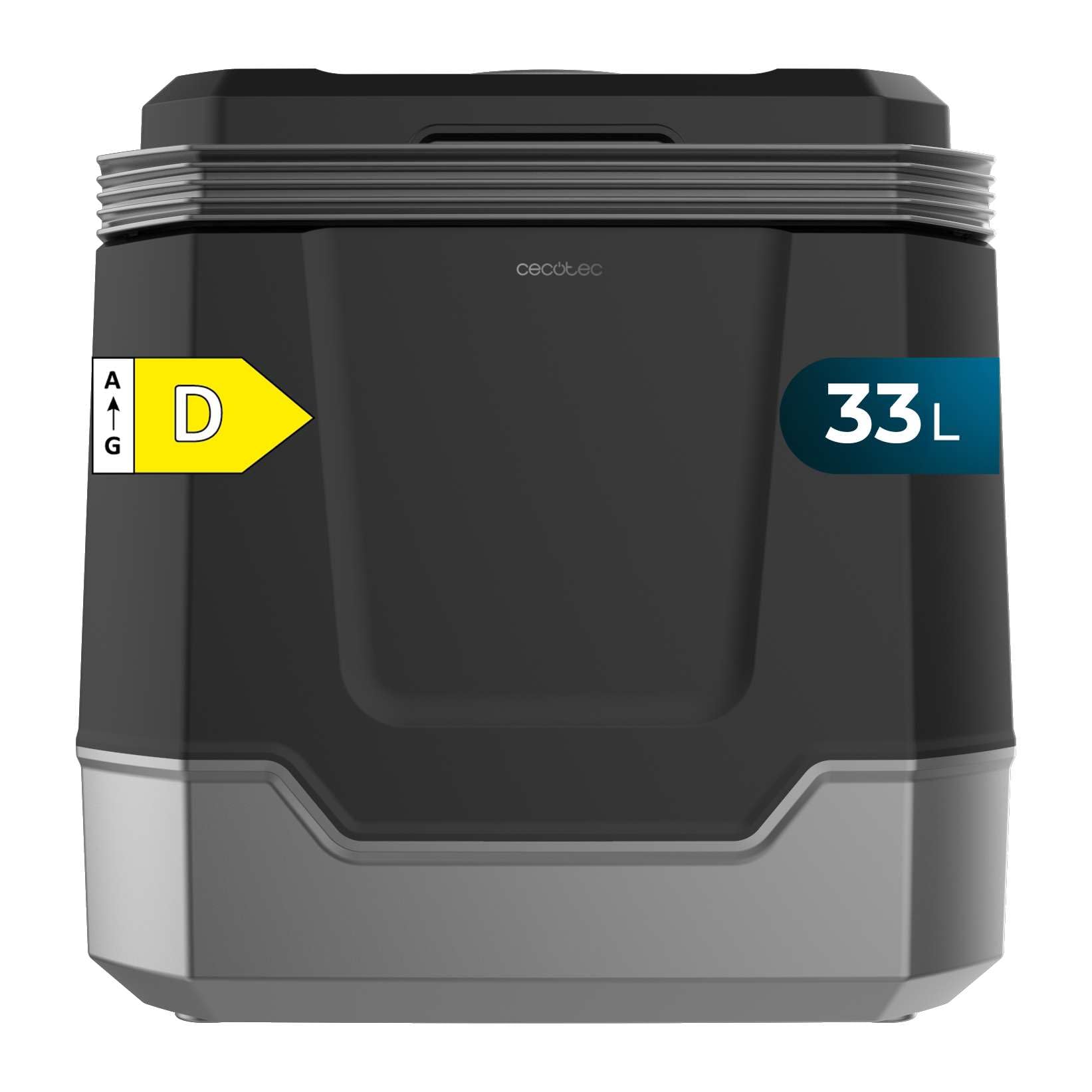 Cecotec Mini Nevera Portátil Bolero TravelCooling 33L D. Nevera eléctrica portátil de 33L, 12V-​220V, para Coche y Caravana, función frío/​Calor (8-​65ºC), Aislamiento PU, Clase energética D