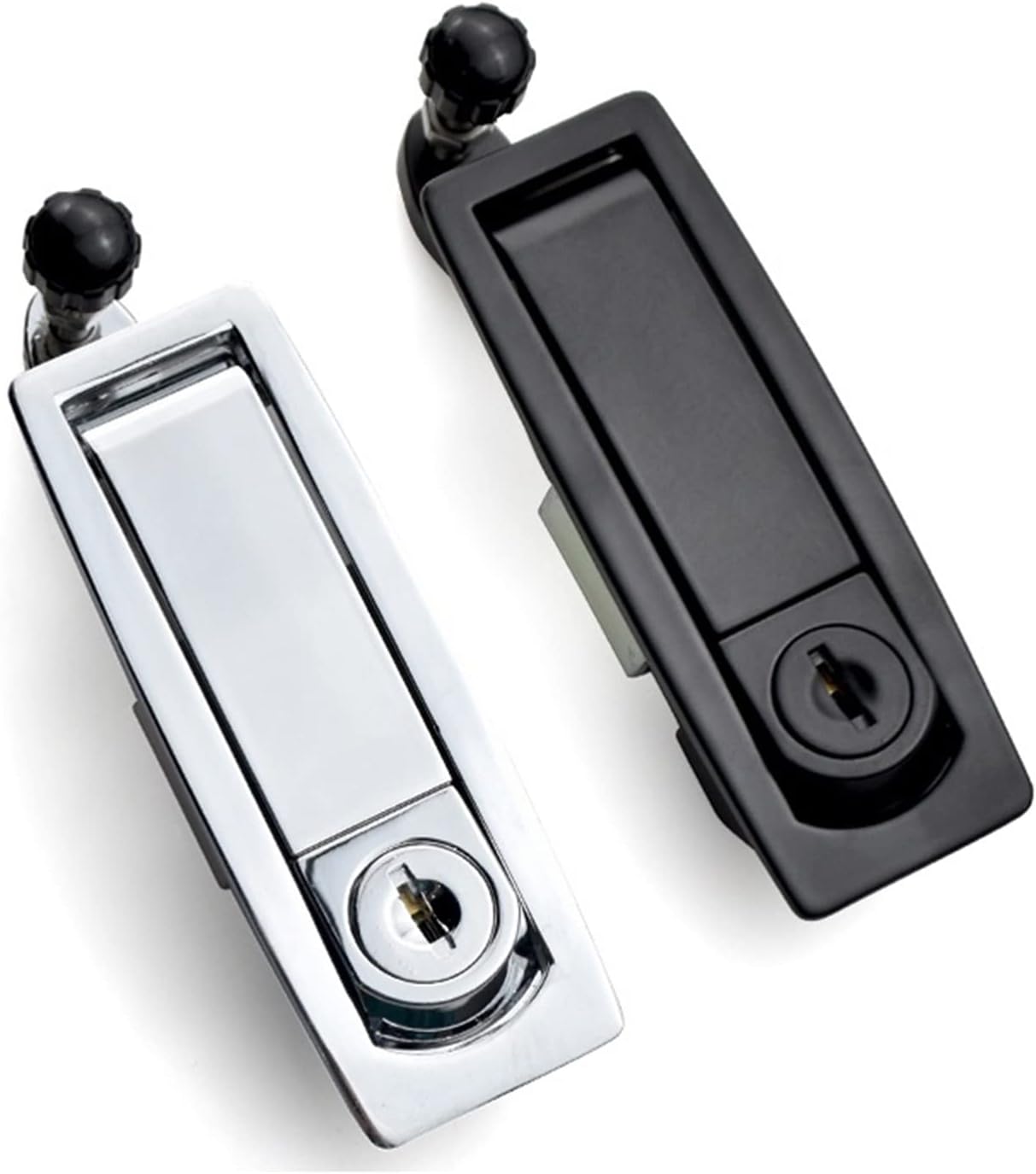 Zinc Alloy Plane Lock Steel Equipment Cabinet Flat 92.5x33.5mm Mailbox Industrial Distribution Box 1Pcs(57mmw with Key)