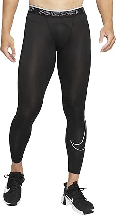 NIKE(ナイキ) Pro Dri-FIT Men's Tights(Black/White, XX-Large)