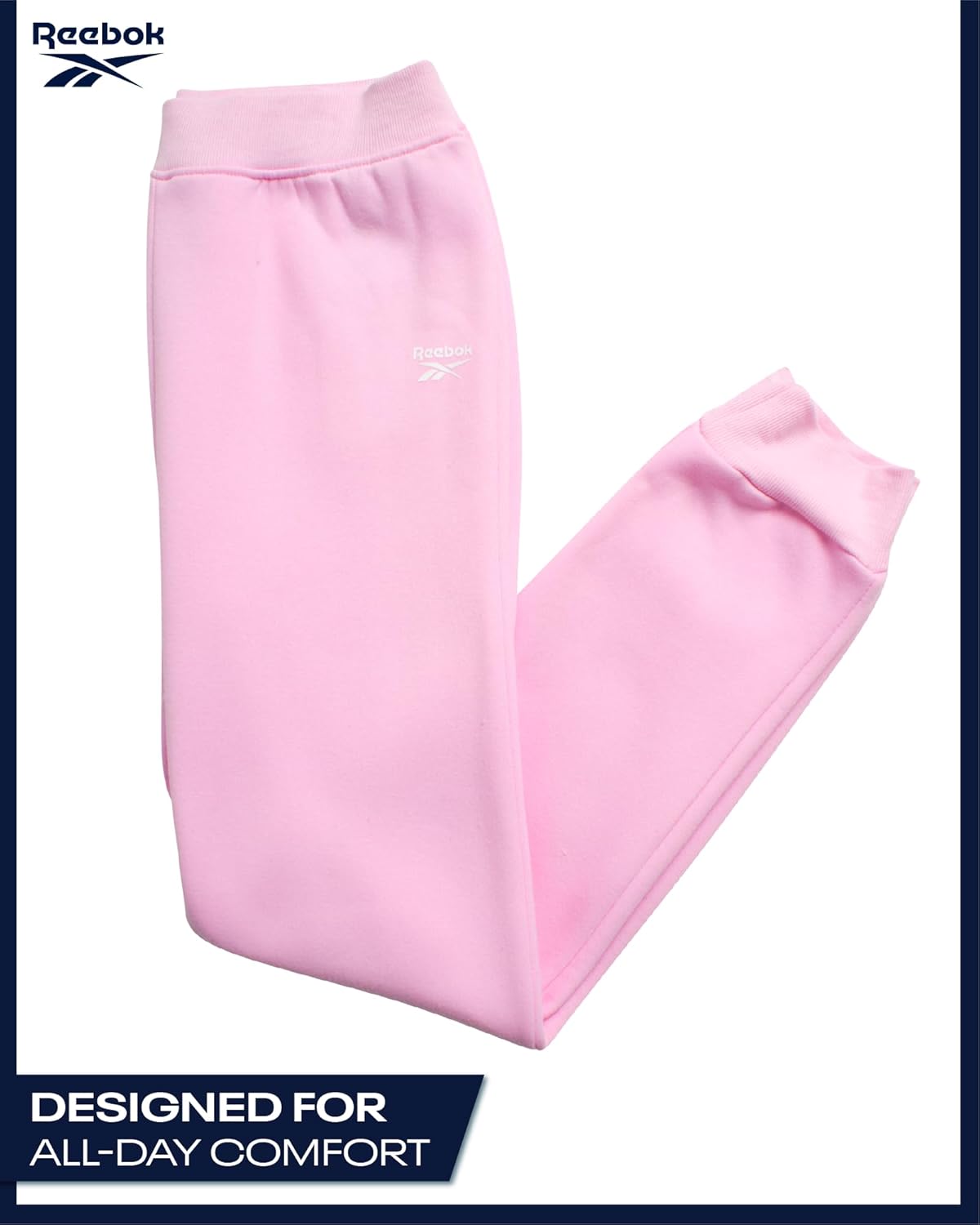 Reebok Girls Pants Set - 3 Piece Soft Fleece Pullover Hoodies Short Sleeve Graphic Tee and Jogger Sweatpants Sweatsuit Set - Image 5