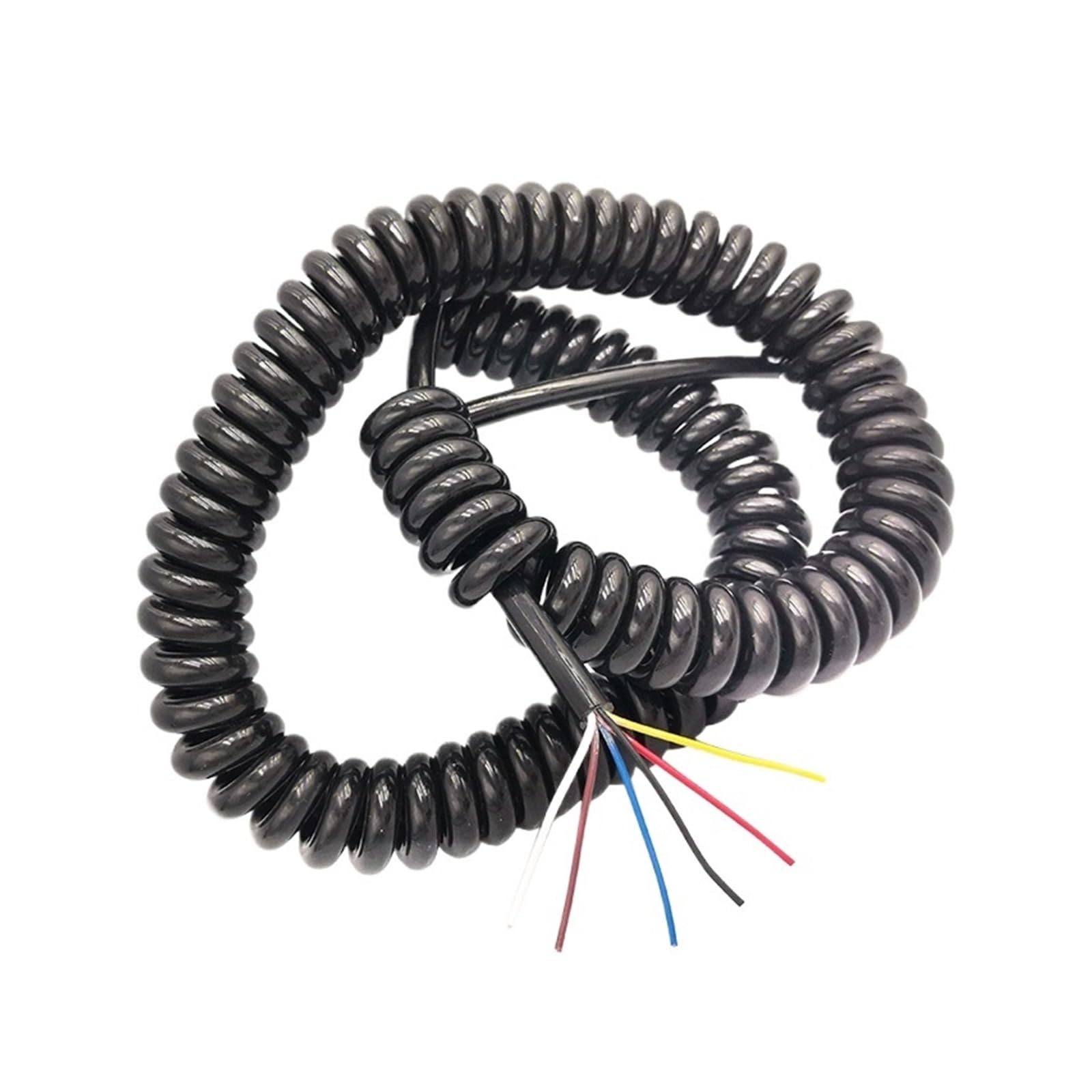 7/8Cores 22/20/18AWG 0.5mm2 Cable Stretchable Wire Shrinkable Cable Power Extension Cord Telescopic Wire(Stretch 5 Meters,7Cores 20 AWG0.5mm)