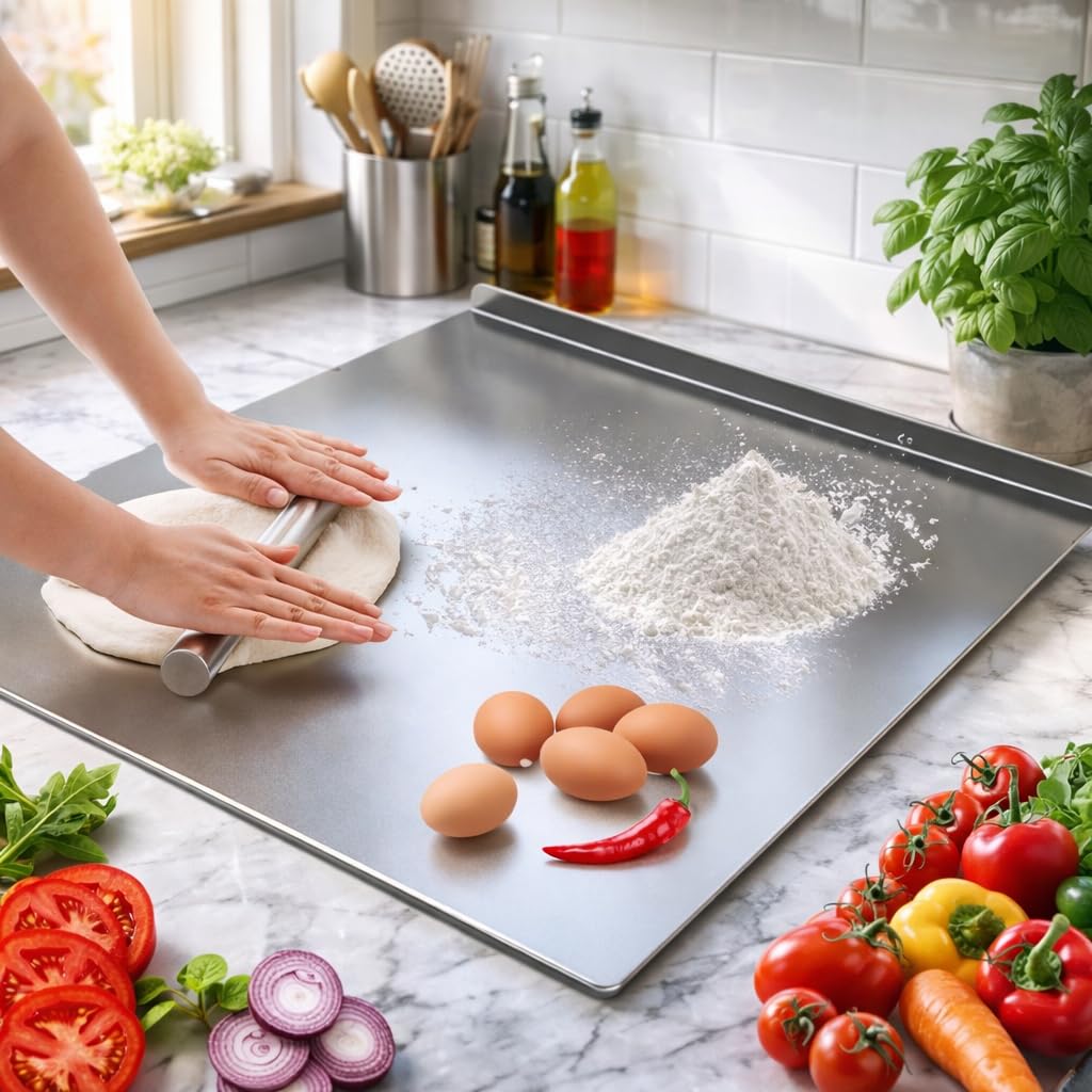 Stainless Steel Cutting Board - Durable & Hygienic -12 Stainless Steel Cutting Board - Durable & Hygienic -12