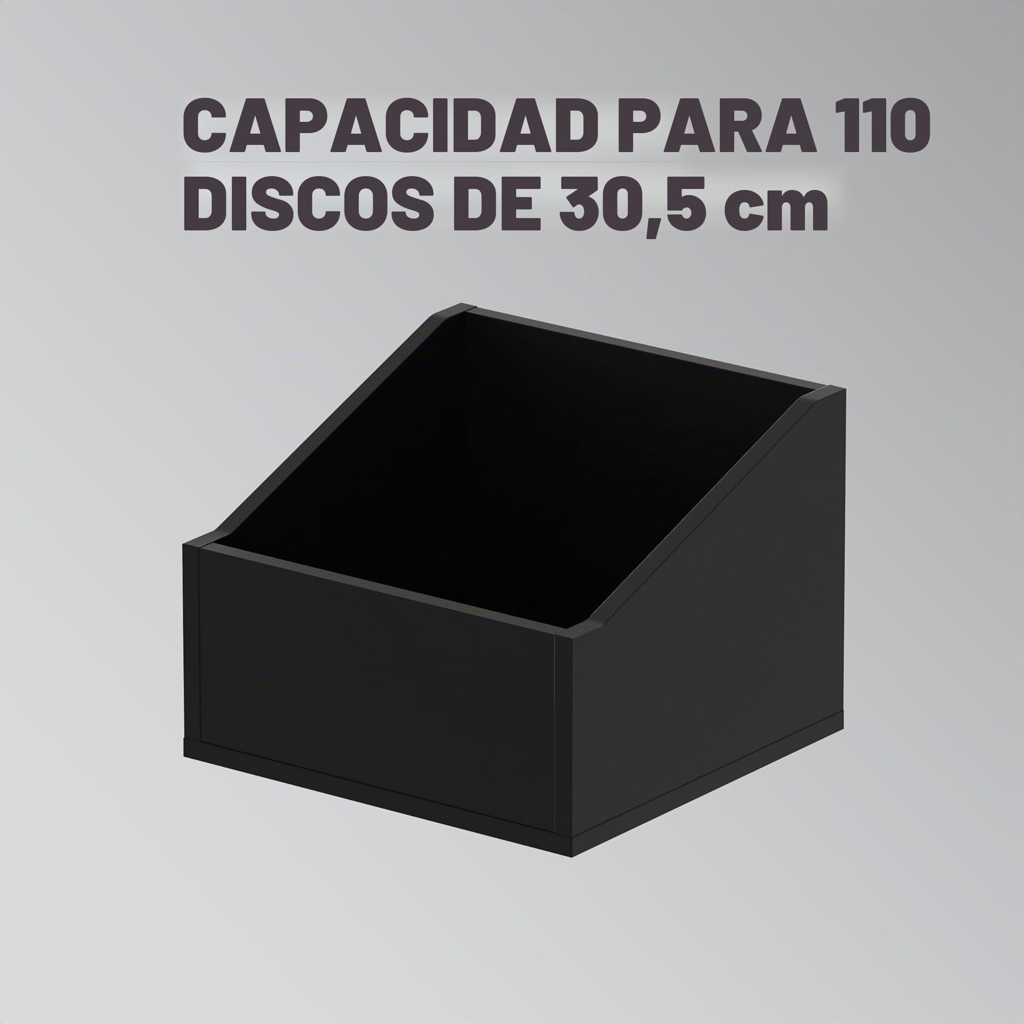 Reloop Glorious DJ Caja Negra para 110 Discos de Vinilo, 350 (219125)