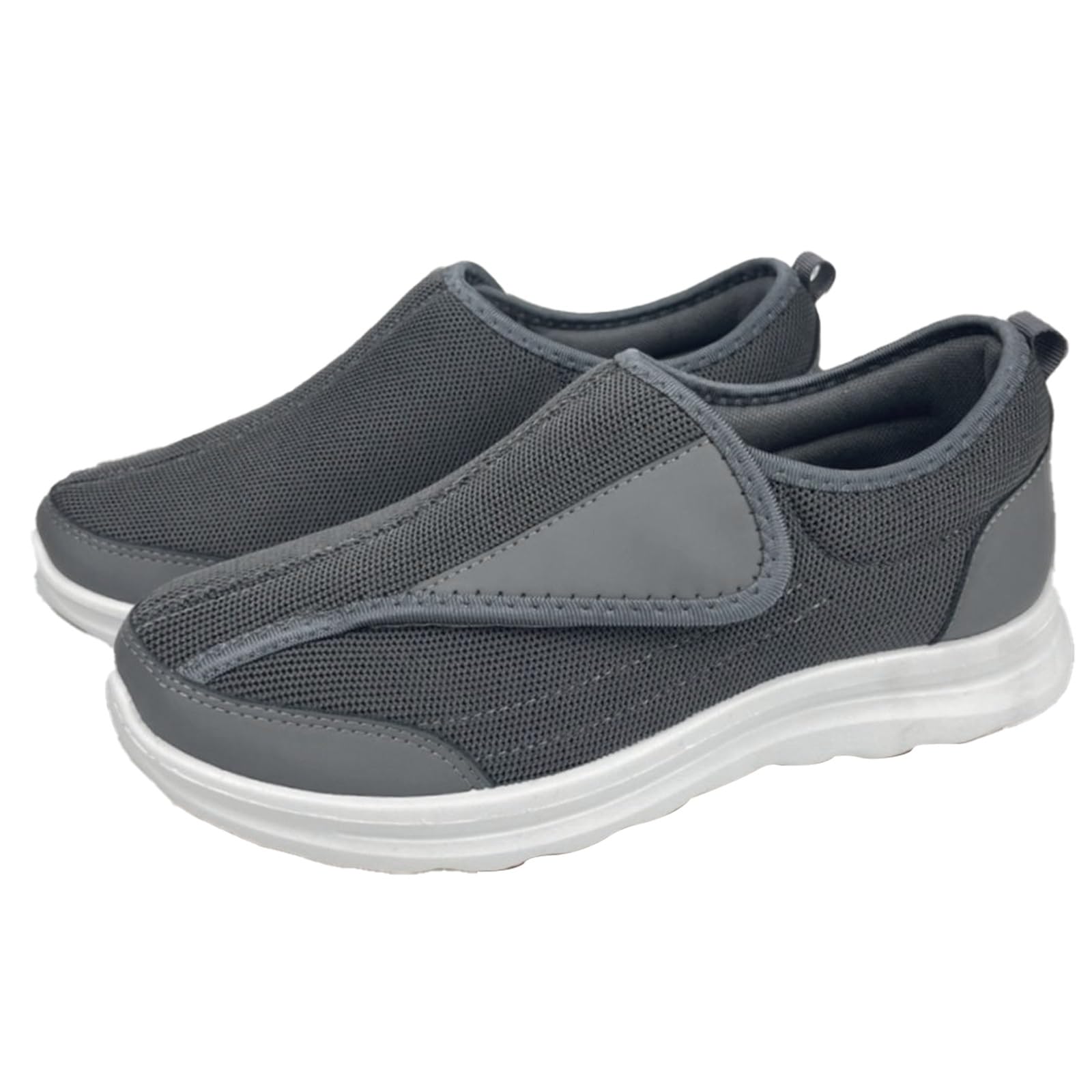 Scarpe Larghe da Uomo Scarpe Diabetici per Uomo Extra Larghe Scarpe per Piedi Gonfi Scarpe Ortopediche Uomo Regolabili per La Neuropatia Dolorosa dei Piedi degli Anziani