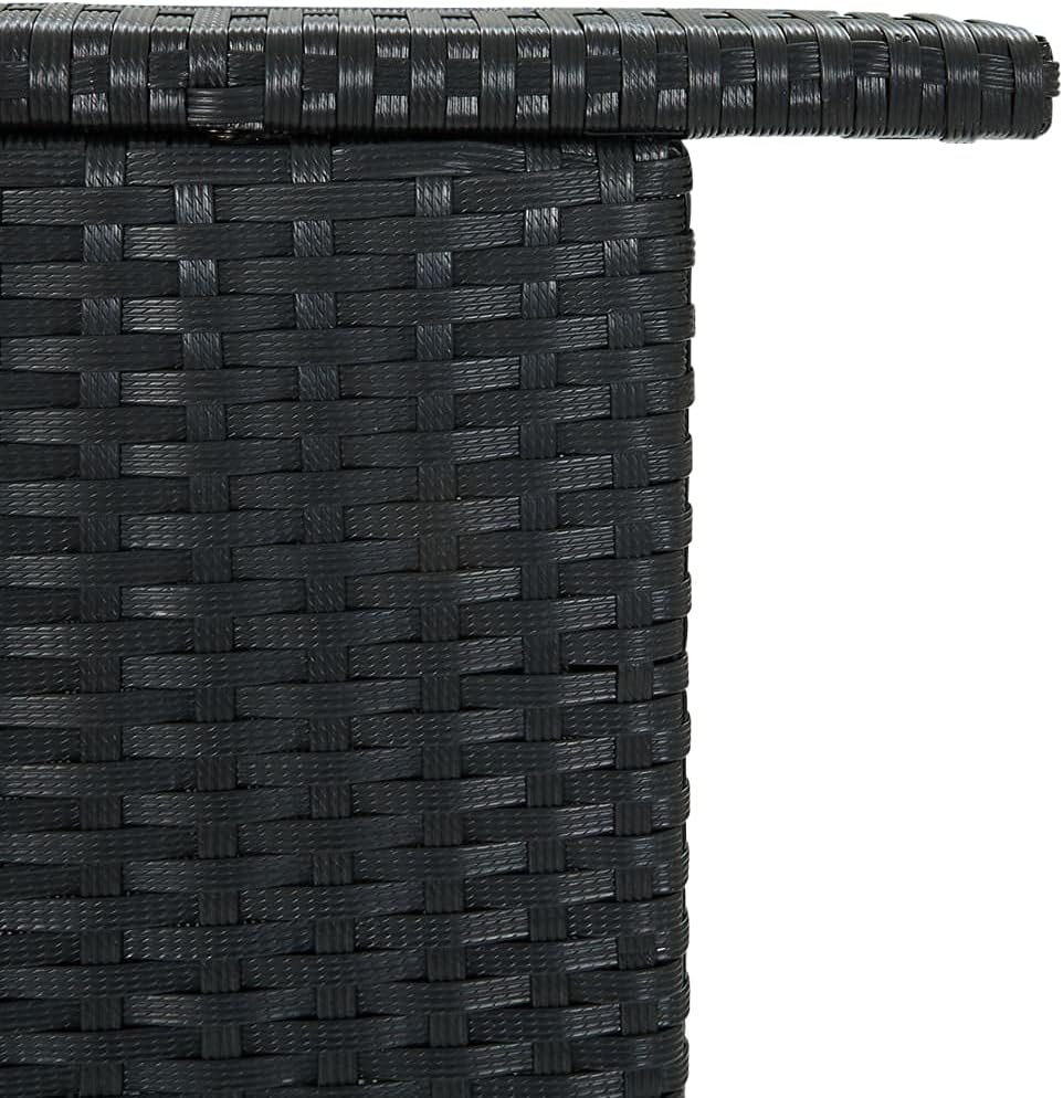 Outdoor Patio Furniture Accessory for Home Entertaining in The Patio, Backyard, and Deck, Patio Bar Table Gray 47.2"x21.7"x43.3" Poly Rattan