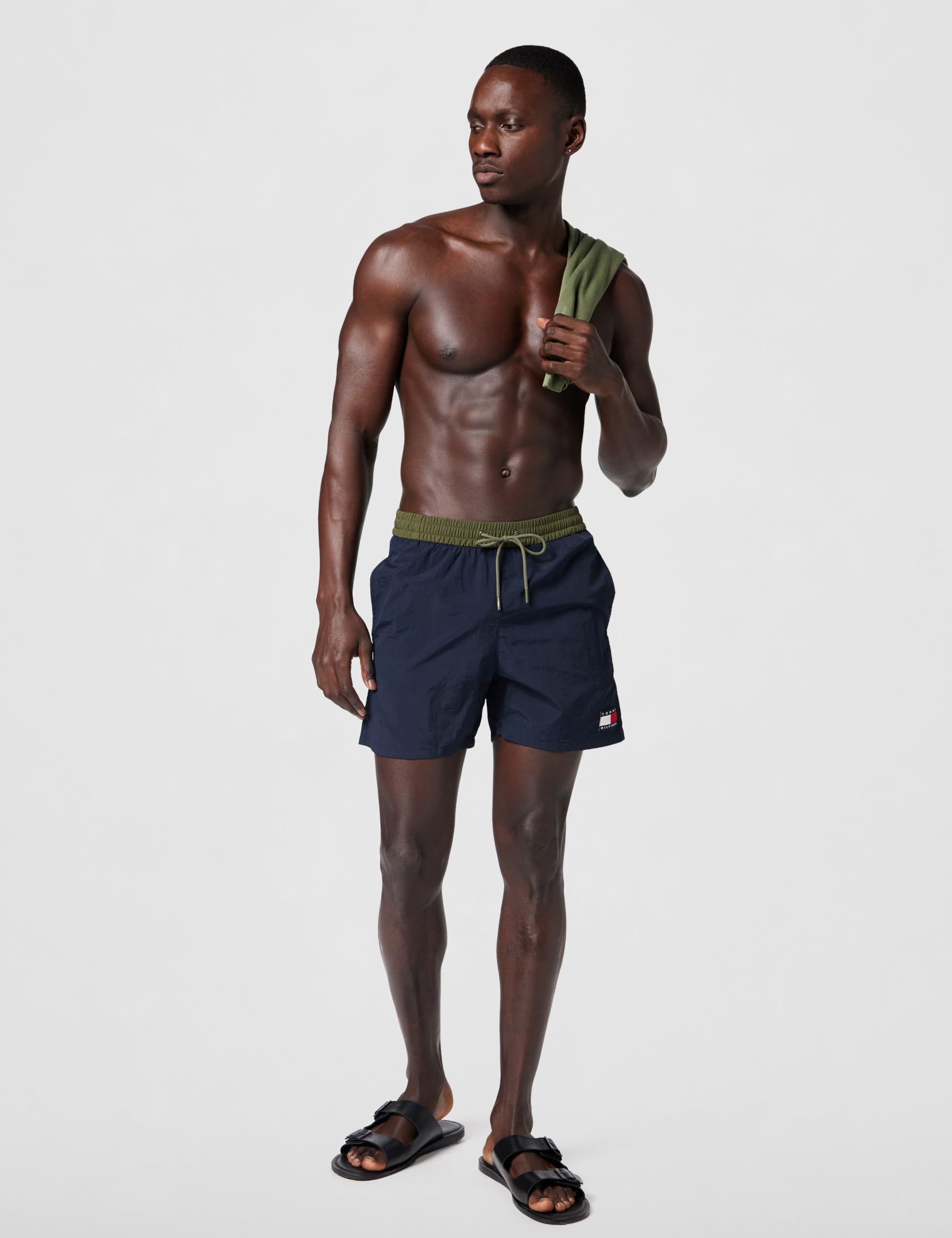 Tommy Hilfiger Bañador Hombre Medium Drawstring con Cintura Ajustable