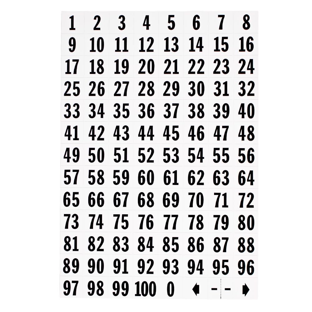 Hy-Ko Packaged Numbers & Letters, DIY Address Number Stickers for Deliveries and Navigation, Self-Adhesive House Decals for Siding, Door, Mailboxes